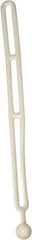 NoMarr - Light Duty Tie Down with Ball End - 16" OAL, White - Americas Industrial Supply