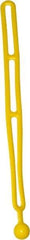 NoMarr - Light Duty Tie Down with Ball End - 16" OAL, Yellow - Americas Industrial Supply