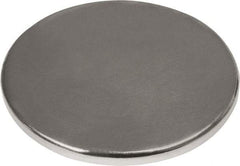 Mag-Mate - 1" Diam x 1/16" High Neodymium Rare Earth Magnet - 16.5 Lb Max Capacity, 180°F Max, Nickel Plated - Americas Industrial Supply