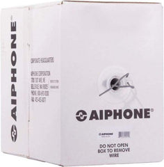 Aiphone - 22 AWG, 3 Wire, 500' OAL Shielded Automation & Communication Cable - PVC Insulation, 0.0253" OD - Americas Industrial Supply