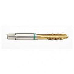 41168 2B -Flute Cobalt Green Ring Spiral Point Plug Tap-TiN - Americas Industrial Supply