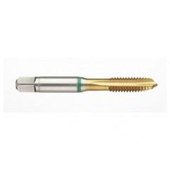 41168 2B -Flute Cobalt Green Ring Spiral Point Plug Tap-TiN - Americas Industrial Supply