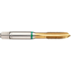 ‎5-44 3FL 2B Cobalt Spiral Point Plug Green Ring Tap-TiN - Americas Industrial Supply