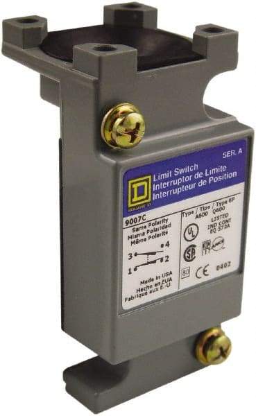 Square D - 4.2 Inch Long, Zinc Body, Limit Switch Plug In Unit - For Use with 9007, 9007C - Americas Industrial Supply