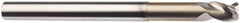 SGS - 1/2", 5/8" LOC, 1/2" Shank Diam, 6" OAL, 3 Flute, Solid Carbide Square End Mill - Single End, TiB2 Finish, Spiral Flute, 38° Helix, Centercutting, Right Hand Cut, Right Hand Flute, Series 43 - Americas Industrial Supply