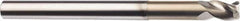 SGS - 1/2", 3 Flute, Single End, Solid Carbide, 0.03" Corner Radius End Mill - 6" OAL, 38° Helix, Right Hand Flute, 5/8" LOC, Right Hand Cut, 4-1/4" Extended Reach - Americas Industrial Supply