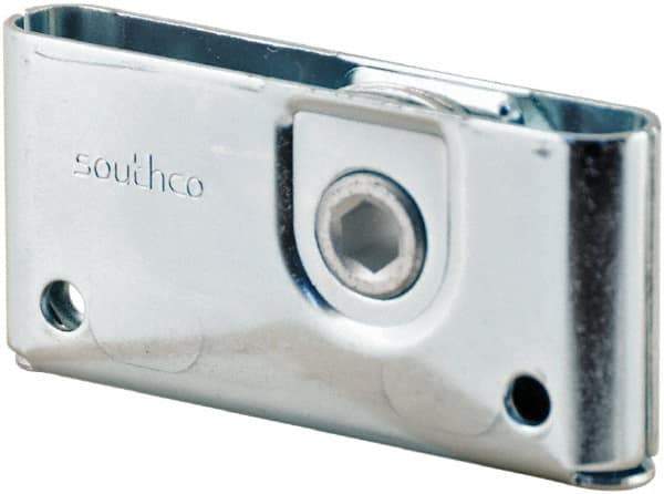 Made in USA - 1-3/4" Long x 0.64" Wide x 3.69" High, Draw Latch - Zinc Plated Steel, with Plain Steel Finish - Americas Industrial Supply