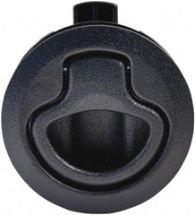 Value Collection - 1.96" Long x 0.88" Wide x 2.82" High, Flush Pull Latch - Polycarbonate, with Black Finish - Americas Industrial Supply