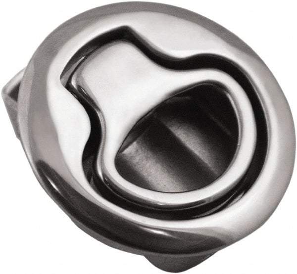 Value Collection - 1.96" Long x 0.88" Wide x 2.82" High, Flush Pull Latch - 316 Stainless Steel, with Electropolished Finish - Americas Industrial Supply