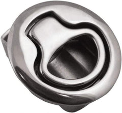 Value Collection - 1.96" Long x 0.88" Wide x 2.82" High, Flush Pull Latch - 316 Stainless Steel, with Electropolished Finish - Americas Industrial Supply