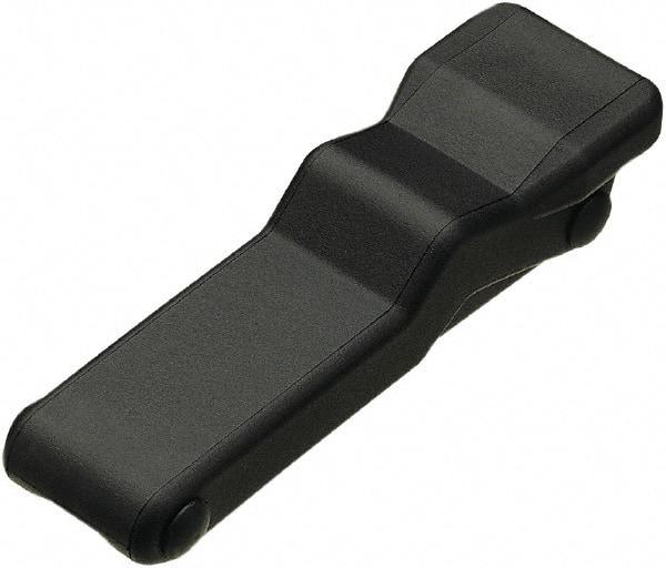 Made in USA - 5.95" Long x 1.8" Wide x 1.16" High, Draw Latch - Rubber, with Black Finish - Americas Industrial Supply