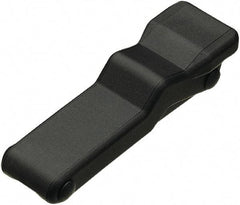 Made in USA - 5.95" Long x 1.8" Wide x 1.16" High, Draw Latch - Rubber, with Black Finish - Americas Industrial Supply