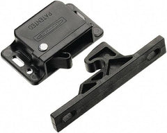 Made in USA - 2.83" Long x 0.67" Wide x 1.05" High, Grabber Catch Latch - Plastic, with Black Finish - Americas Industrial Supply
