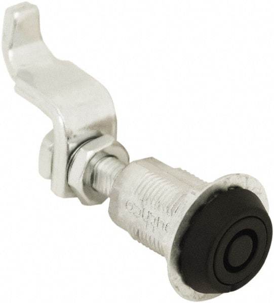 Made in USA - 3.52" Long x 0.88" Wide x 3-1/4" High, Compression Latch - Zinc Plated Steel, with Black Powder Coat Finish - Americas Industrial Supply