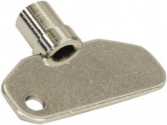 Made in USA - 1.97" Long x 0.45" Wide x 1.55" High, Key Latch - Zinc Plated Steel, with Steel Finish - Americas Industrial Supply