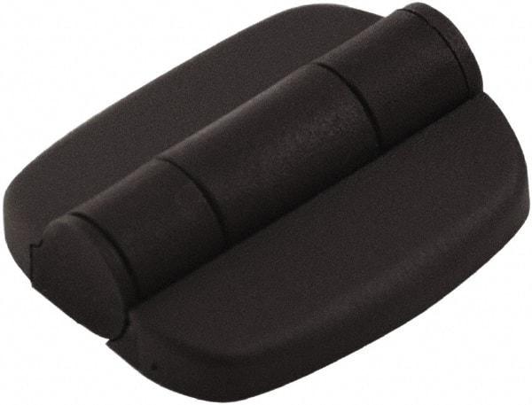 Made in USA - 1.91" Long x 1.73" Wide, Detent Hinge - Nylon, Black Finish - Americas Industrial Supply