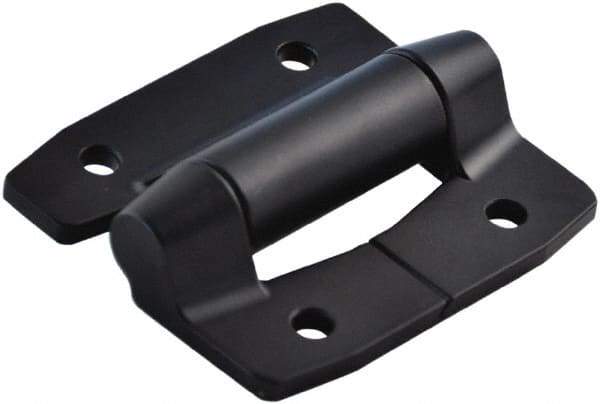 Value Collection - 2-3/4" Long x 3.16" Wide, Heavy Duty Hinge - Aluminum, Black Powder Coat Finish - Americas Industrial Supply