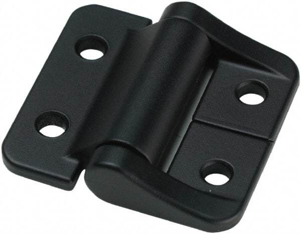 Value Collection - 1.58" Long x 1-1/2" Wide, Aluminum Door Hinge - Aluminum, Black Finish - Americas Industrial Supply