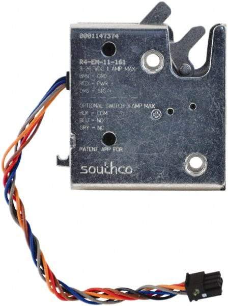 Made in USA - Electromagnet Lock Accessory - Electronic Rotary Latch - Americas Industrial Supply