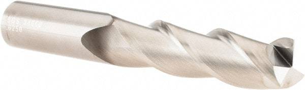 SGS - 5/8", 2-1/8" LOC, 5/8" Shank Diam, 4" OAL, 3 Flute, Solid Carbide Square End Mill - Single End, TiB2 Finish, Spiral Flute, 38° Helix, Centercutting, Right Hand Cut, Right Hand Flute, Series 43 - Americas Industrial Supply