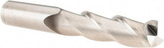SGS - 5/8", 2-1/8" LOC, 5/8" Shank Diam, 4" OAL, 3 Flute, Solid Carbide Square End Mill - Single End, TiB2 Finish, Spiral Flute, 38° Helix, Centercutting, Right Hand Cut, Right Hand Flute, Series 43 - Americas Industrial Supply