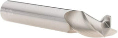 SGS - 1/2", 3 Flute, Single End, Solid Carbide, 0.015" Corner Radius End Mill - 3" OAL, 38° Helix, Right Hand Flute, 5/8" LOC, Right Hand Cut - Americas Industrial Supply