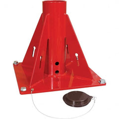 THERN - Davit Crane Bases Base Type: Pedestal Base Finish/Coating: Stainless Steel - Americas Industrial Supply