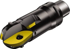 Sandvik Coromant - 1-1/2" Cut Diam, 1.299" Max Depth of Cut, 40mm Shank Diam, 4.0945" OAL, Indexable Ball Nose End Mill - 3.1496" Head Length, C4 Modular Connection, RA216.. Cx Toolholder, RA216-38 06 Insert - Americas Industrial Supply