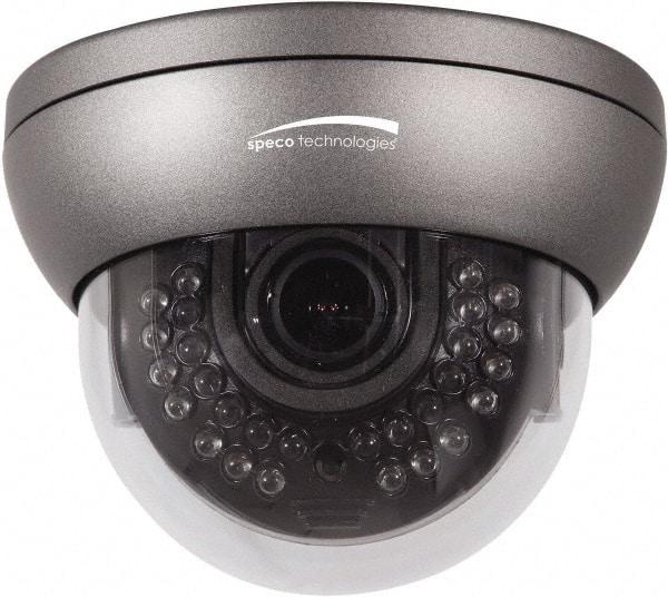 Speco - Indoor and Outdoor Variable Focal Lens Infrared Dome Camera - 2.8-12mm Lens, 700 Resolution Line, 5.12 Inch Diameter, 3.94 Inch High, Color Image - Americas Industrial Supply