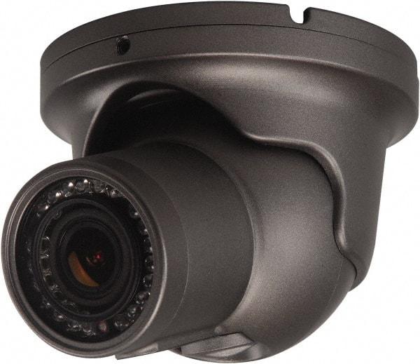 Speco - Indoor and Outdoor Variable Focal Lens Infrared Turret Camera - 3.7mm Lens, 1,000 Resolution Line, 3.8 Inch Diameter, 4.65 Inch High, Color Image - Americas Industrial Supply