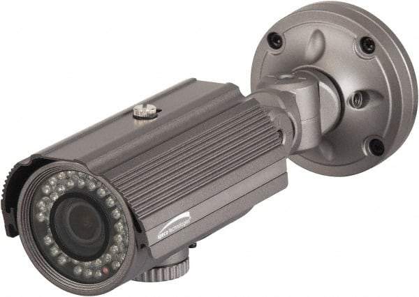 Speco - Indoor and Outdoor Variable Focal Lens Infrared Bullet Camera - 3.8-38mm Lens, 700 Resolution Line, 11.02 Inch Long x 1.04 Inch High x 3.46 Inch Wide, Color Image - Americas Industrial Supply