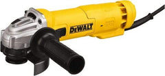 DeWALT - 4-1/2" Wheel Diam, 11,000 RPM, Corded Angle & Disc Grinder - 5/8-11 Spindle, 120 Volts, 11 Amps - Americas Industrial Supply