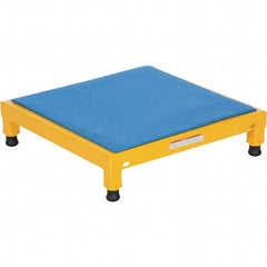 Vestil - 5" High x 24" Wide x 24" Deep, Yellow Step Stand - Steel, 500 Lb Capacity - Americas Industrial Supply