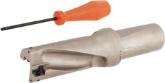 Hertel - 3-1/4" Max Drill Depth, 2xD, 1-5/8" Diam, Indexable Insert Drill - 2 Inserts, 1-1/2" Shank Diam, Straight Shank - Americas Industrial Supply