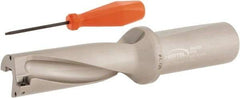 Hertel - 3-3/8" Max Drill Depth, 3xD, 1-1/8" Diam, Indexable Insert Drill - 2 Inserts, 1-1/4" Shank Diam, Straight Shank - Americas Industrial Supply