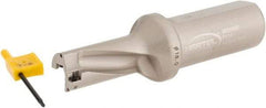 Hertel - 1-5/12" Max Drill Depth, 2xD, 0.7087" Diam, Indexable Insert Drill - 2 Inserts, 63/64" Shank Diam, Straight Shank - Americas Industrial Supply