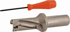 Hertel - 2-1/2" Max Drill Depth, 2xD, 1-1/4" Diam, Indexable Insert Drill - 2 Inserts, 1-1/4" Shank Diam, Straight Shank - Americas Industrial Supply