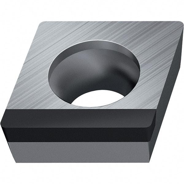Walter - CCGW FSR-9 Grade WDN10 Turning Insert - Polycrystaline Diamond Finish, 80° Rhombic, 9.53mm Inscr Circle, 3.97mm Thick, 0.4mm Corner Radius - Americas Industrial Supply
