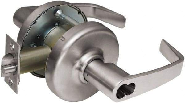 Corbin Russwin - Entrance Lever Lockset - 2-3/4" Back Set, Steel, Brushed Chrome Finish - Americas Industrial Supply