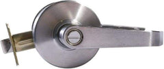 Arrow Lock - Entry Lever Lockset - 2-3/4" Back Set, Steel, Brushed Chrome Finish - Americas Industrial Supply