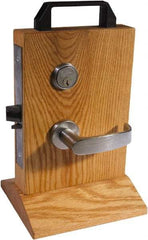 Sargent - Storeroom Lever Lockset - 2-3/4" Back Set, Steel, Brushed Chrome Finish - Americas Industrial Supply