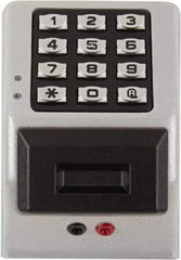 Alarm Lock - Combination Entry Lever Lockset - 2-3/4" Back Set, Steel, Silver Finish - Americas Industrial Supply