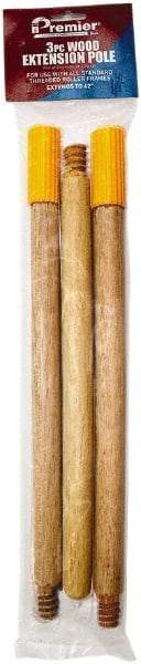 Premier Paint Roller - 3.5' Long Paint Roller Extension Pole - Wood - Americas Industrial Supply