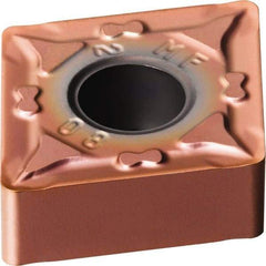 Sandvik Coromant - CNMG321 MF Grade 1125 Carbide Turning Insert - TiAlN/AlCr2O3 Finish, 80° Diamond, 3/8" Inscr Circle, 1/8" Thick, 1/64" Corner Radius - Americas Industrial Supply