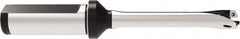 Allied Machine and Engineering - Series 12, 12 to 12.99mm Diam, 3/4" Diam Straight Shank with Flange, Straight Flute Spade Drill - 1-35/64" Max Depth, 4.736" OAL, Standard Length, Through Coolant - Americas Industrial Supply