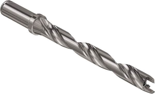 Seco - Crownloc Plus Series, 18 Head Connection, 8xD, 20mm Shank Diam, Drill Body - 182.3mm Body to Flange Length, SD408 Toolholder, 18mm Nose Diam, 164.3mm Flute Length - Americas Industrial Supply