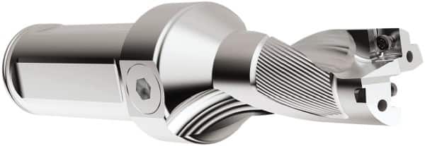 Seco - 4-1/4" Max Drill Depth, 2xD, 2-1/8" Diam, Indexable Insert Drill - 2 Inserts, 1-1/2" Shank Diam, Straight Shank - Americas Industrial Supply