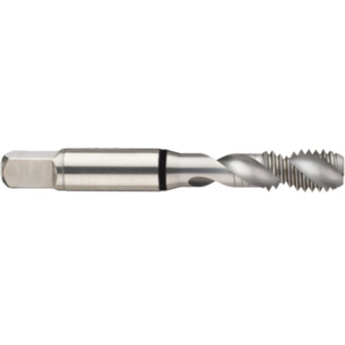 ‎12-28 2FL 2B Cobalt Spiral Flute Semi-Bott Black Ring Tap-Bright-45 Degree Helix - Americas Industrial Supply