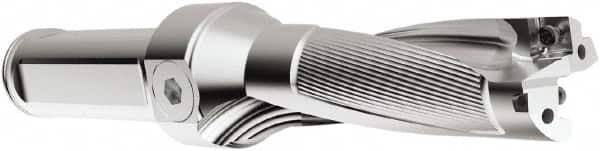 Seco - 109.47mm Max Drill Depth, 3xD, 36.5mm Diam, Indexable Insert Drill - 2 Inserts, 1-1/2" Shank Diam, Straight Shank - Americas Industrial Supply