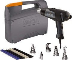 Steinel - 120 to 1,100°F Heat Setting, 4 to 13 CFM Air Flow, Heat Gun Kit - 120 Volts, 13.2 Amps, 1,500 Watts, 6' Cord Length - Americas Industrial Supply